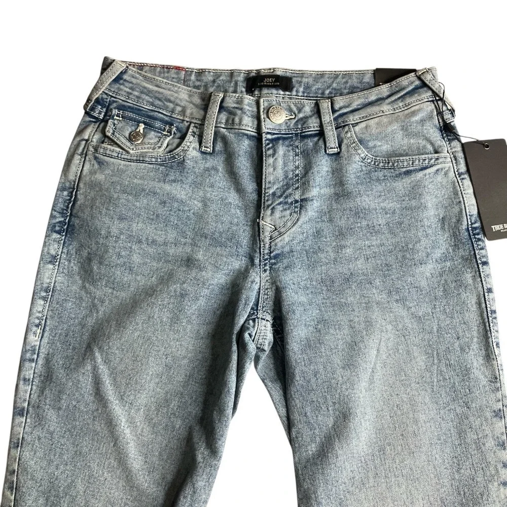 True Religion Joey Mid Rise Flare Jeans‎ Light Sparklin Pear Wam W30X32